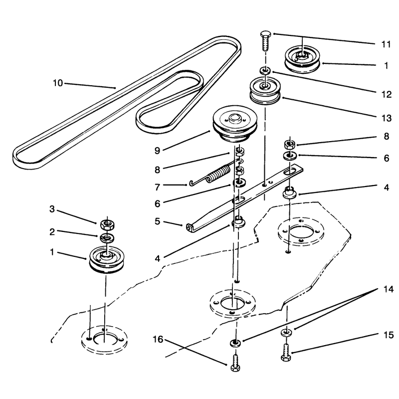Deck Belt & Pulleys