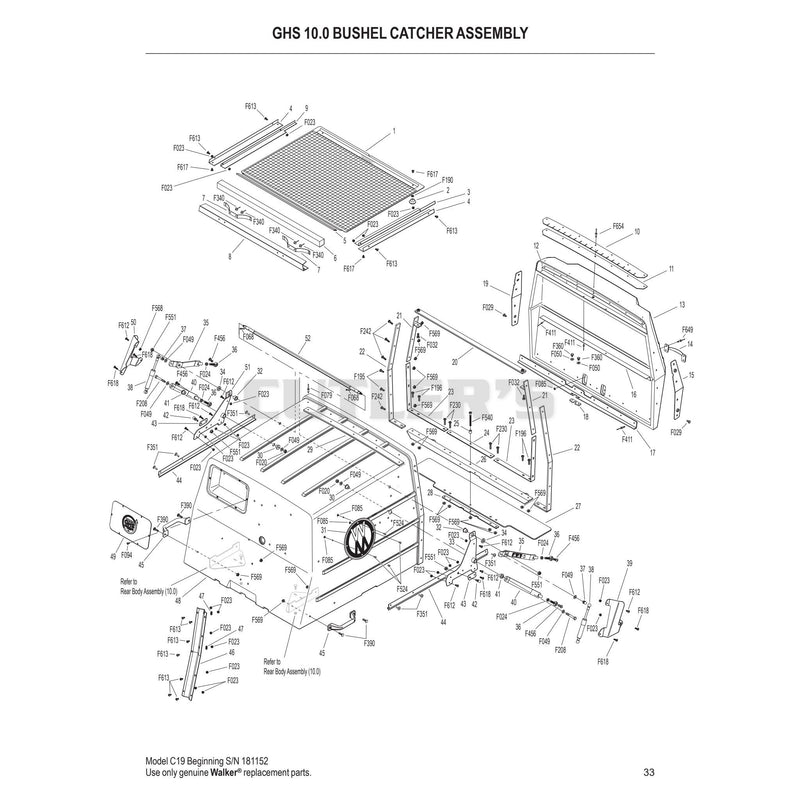 GHS 10.0 Bushel Catcher Assembly