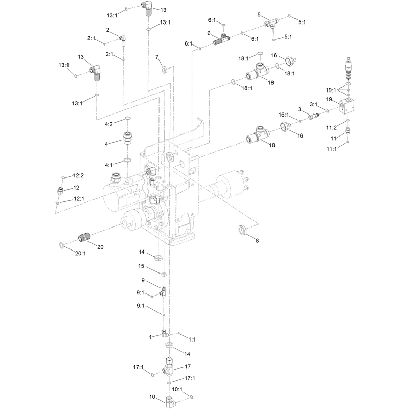 Rotary Hydraulic Fitting Assembly
