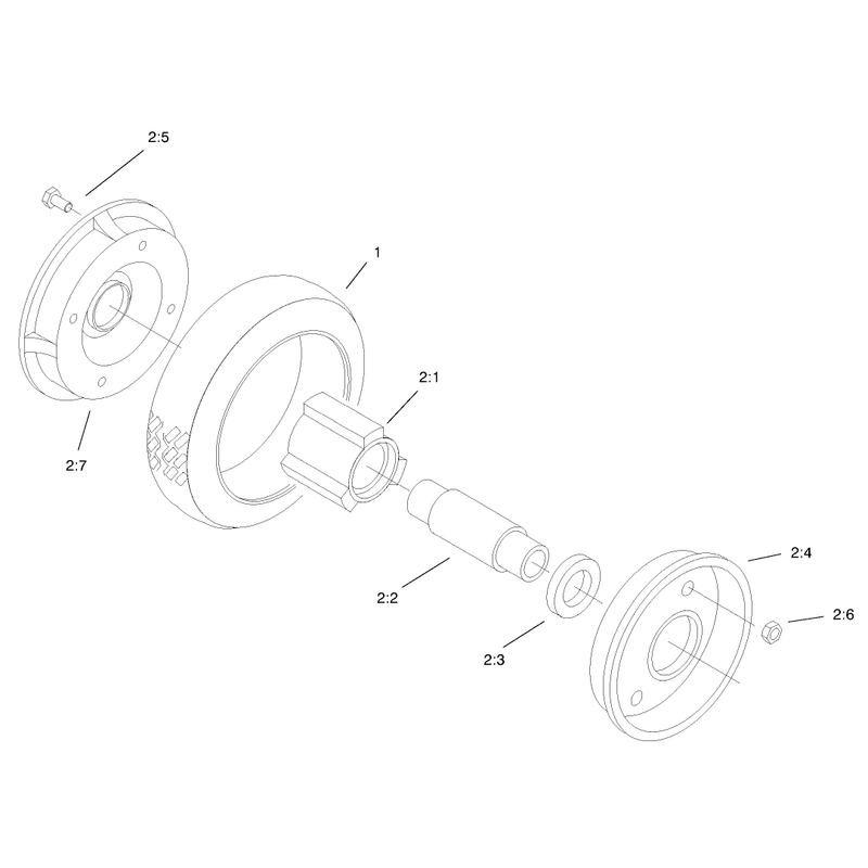 Rear Wheel and Tire Assembly
