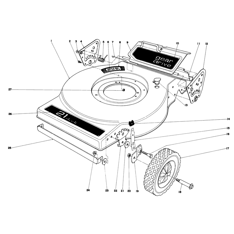 Mower Housing Model No 16830