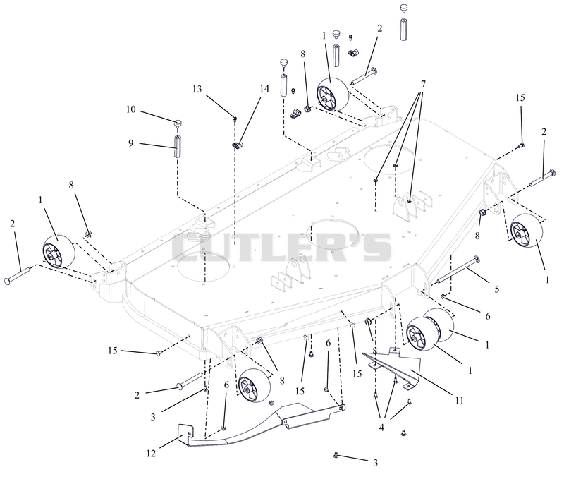 Anti-Scalp Wheels and Baffles - 60" - RD