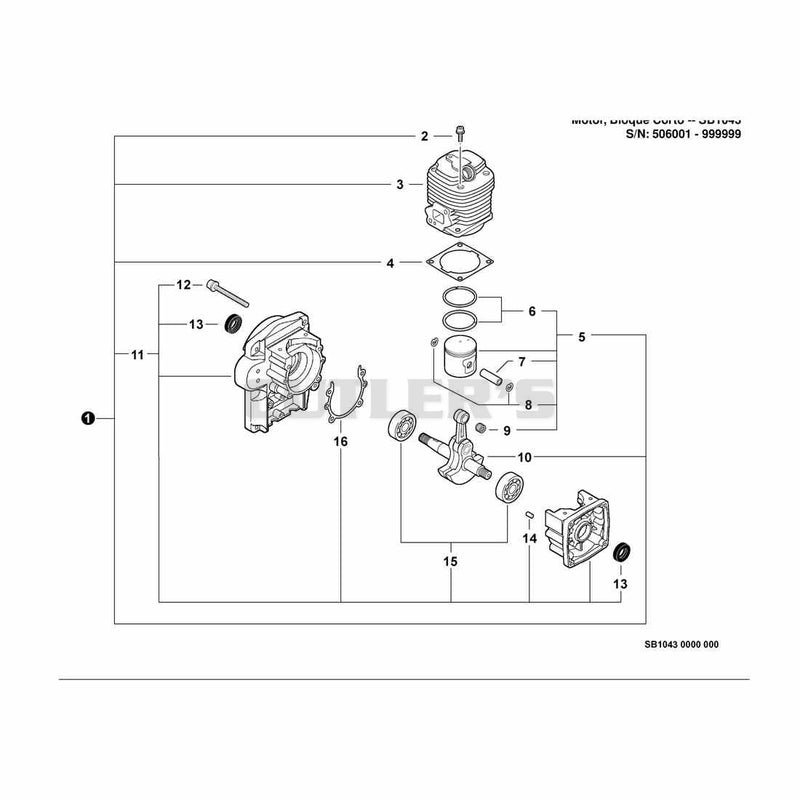 Engine, Short Block -- SB1043