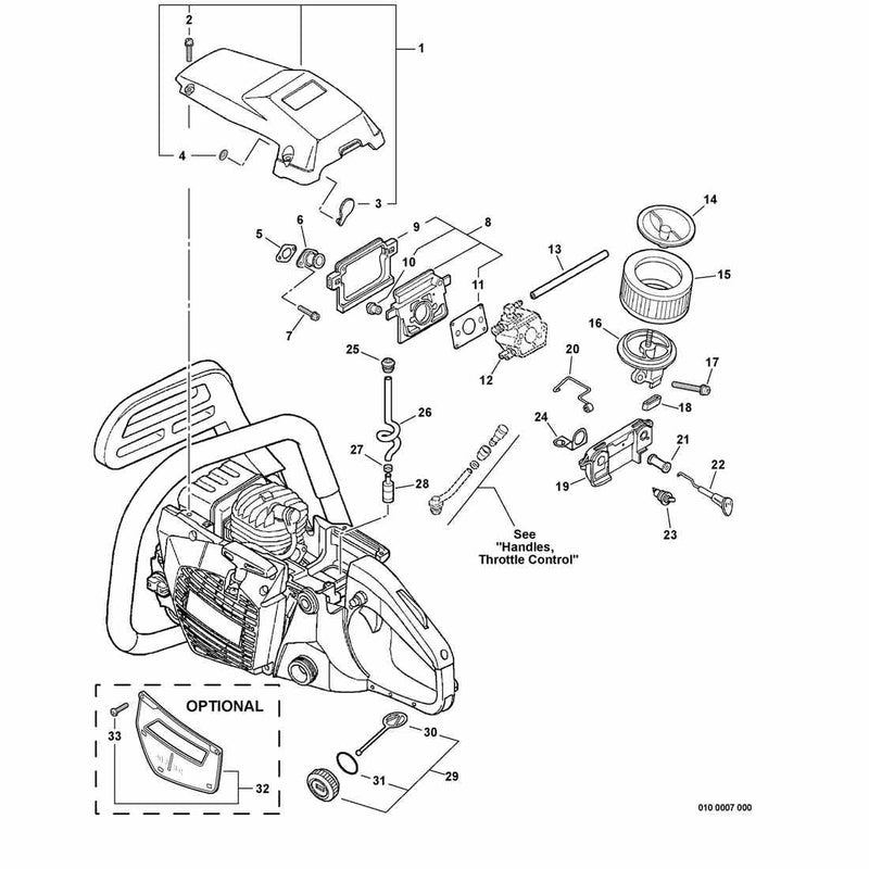 Cylinder Cover, Intake, Fuel System, Ignition Switch