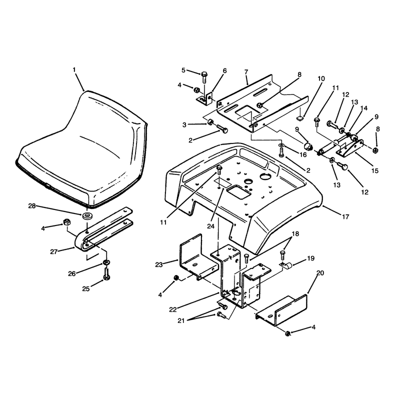 Fender and Seat Assembly