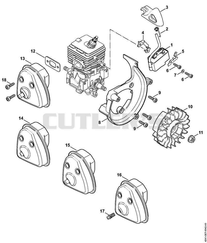 Ignition system, Muffler