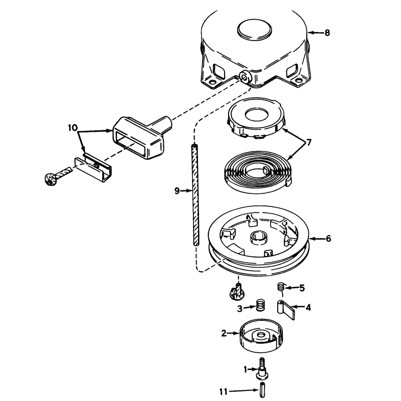 Rewind Starter No 590420
