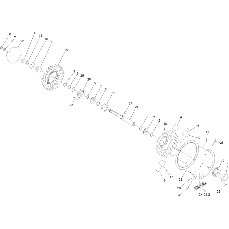 Turbine Assembly No. 127-6277
