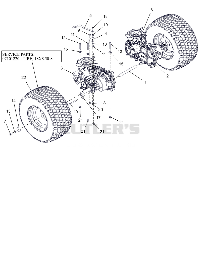 Rear Tires And Transaxles