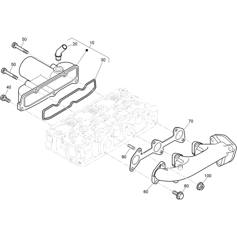 Inlet and Exhaust Manifold Assembly