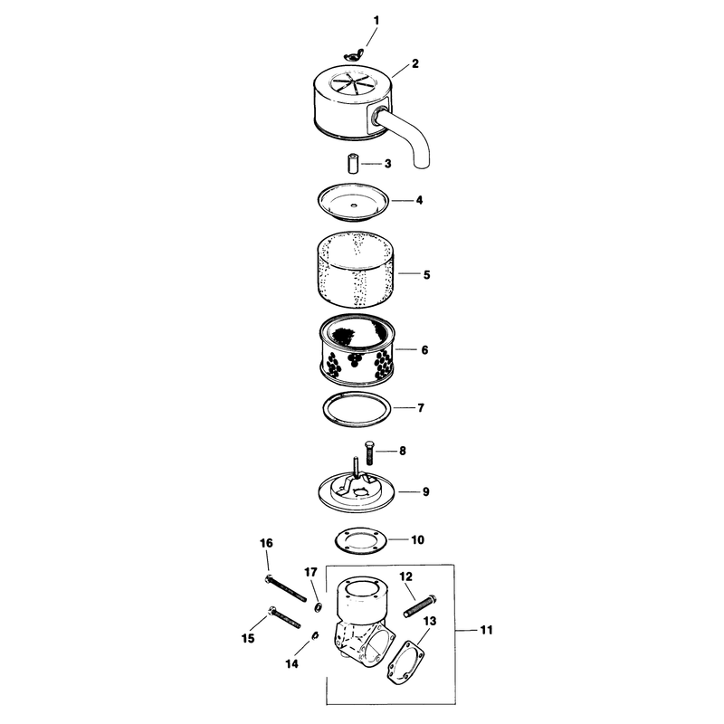 Air Intake Engine Kohler Model No M18qs-24615