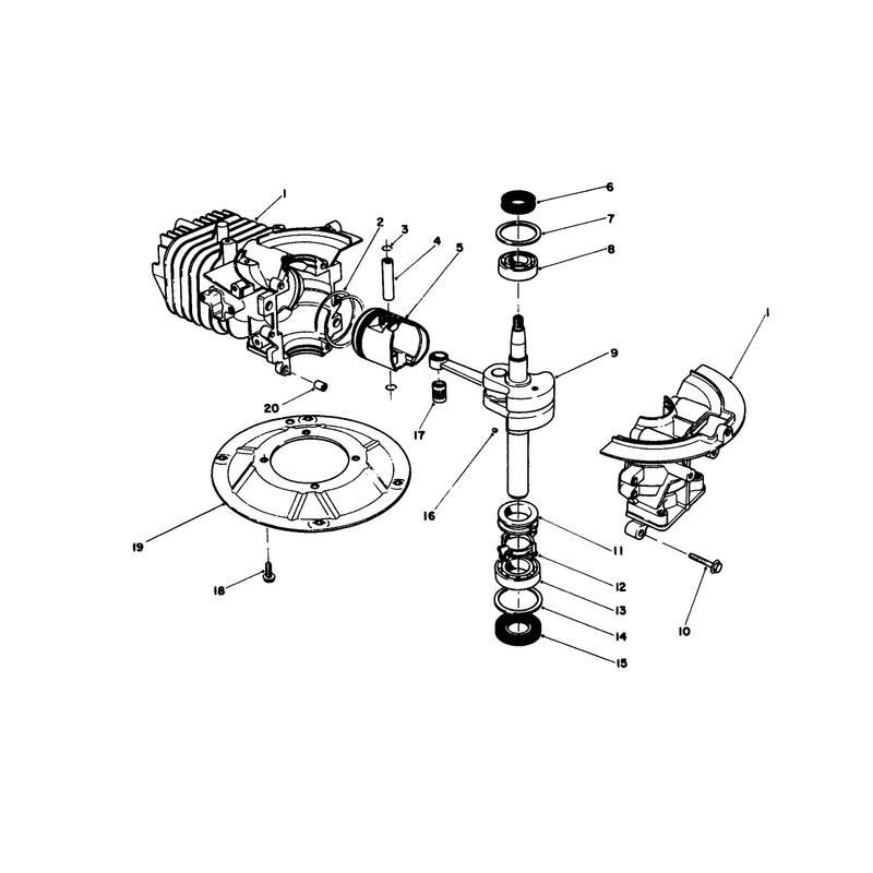 Crank Shaft Assembly Model No 47pl0-1
