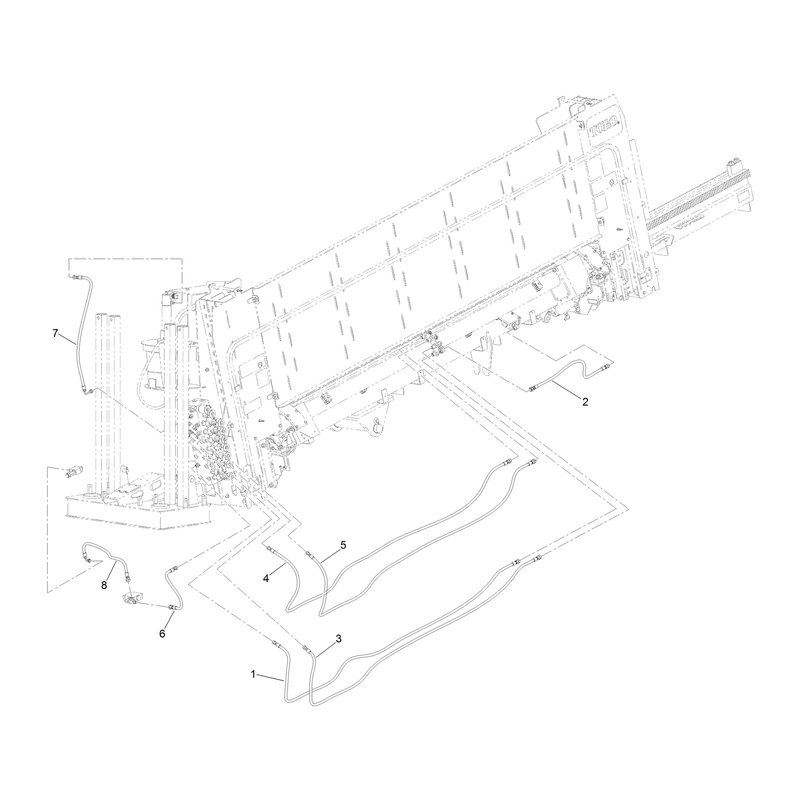 Thrust Frame Hydraulic Hose Assembly No 7