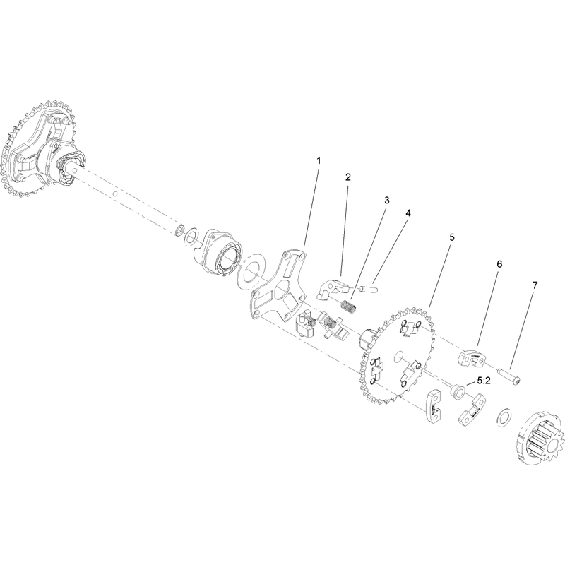 Wheel Clutch Sprocket Assembly