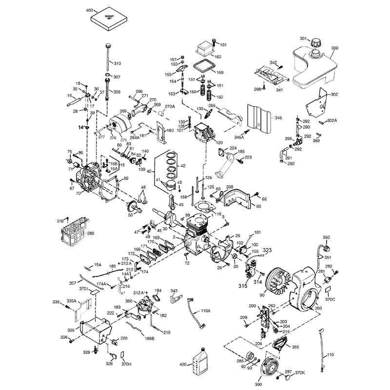 Engine Assembly Ohsk90-221412a (only On: 38079)(continued)