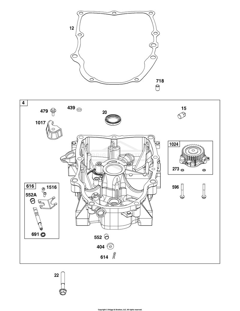 Crankcase Cover/Sump Group