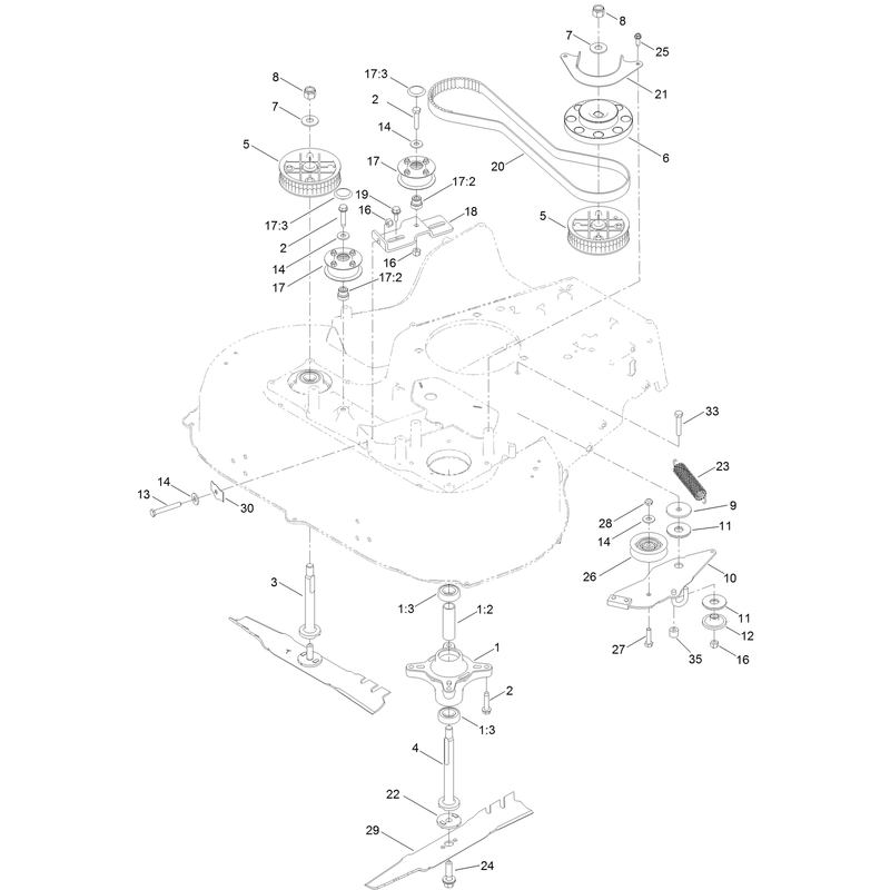 Spindle and Belt Assembly