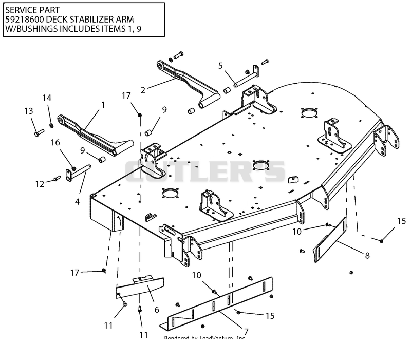 Deck Mount - 60" Deck