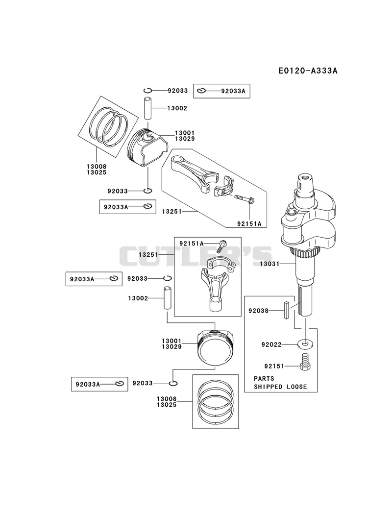 PISTON/CRANKSHAFT