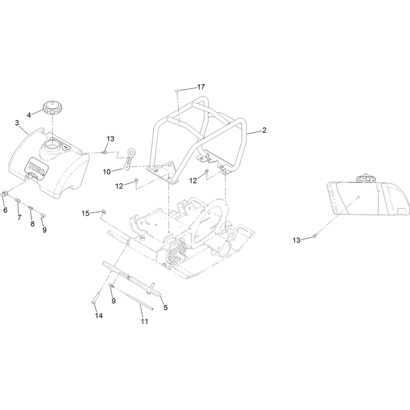 Roll Cage and Water Tank Assembly