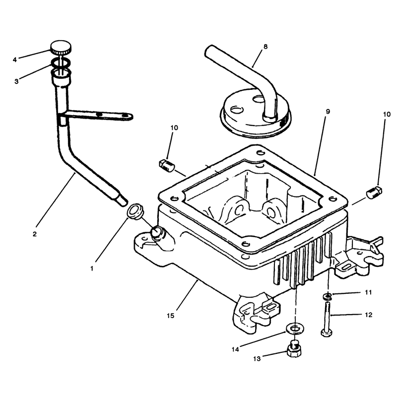 Oil Base & Fuel Pump-Onan P220g Type I/10808d
