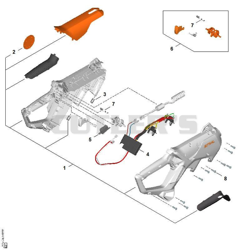 Handle housing, Cover