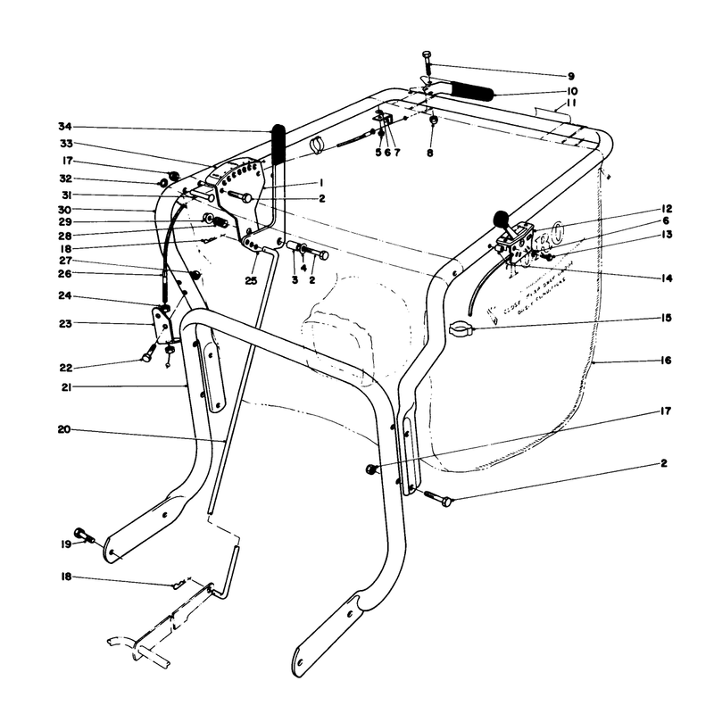 Controls and Handle Assembly Model 62923