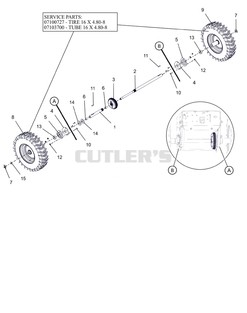 Wheels And Axlex - 28"
