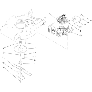 Engine and Blade Assembly
