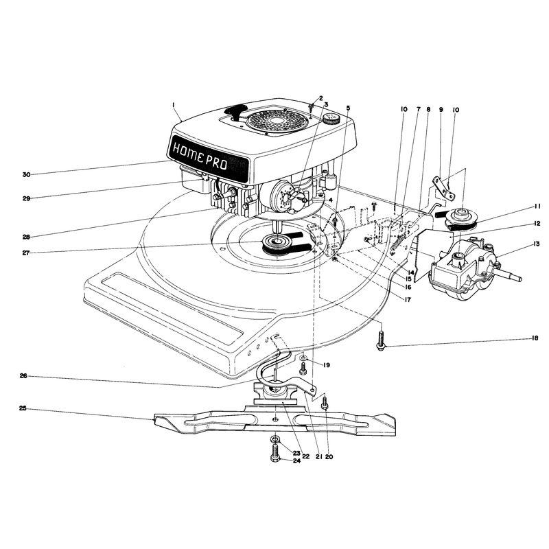 Engine Assembly Model No 16830