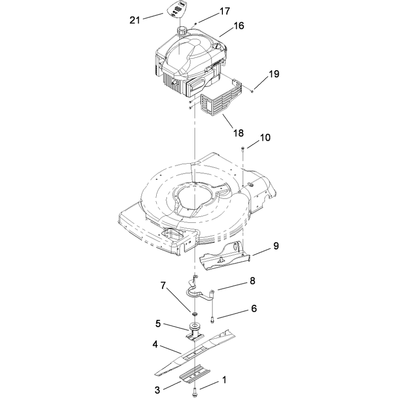 Engine and Blade Assembly