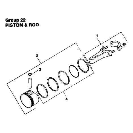 Engine Kohler Model No Mv16s Type Ps56519 Piston and Rod Group 22