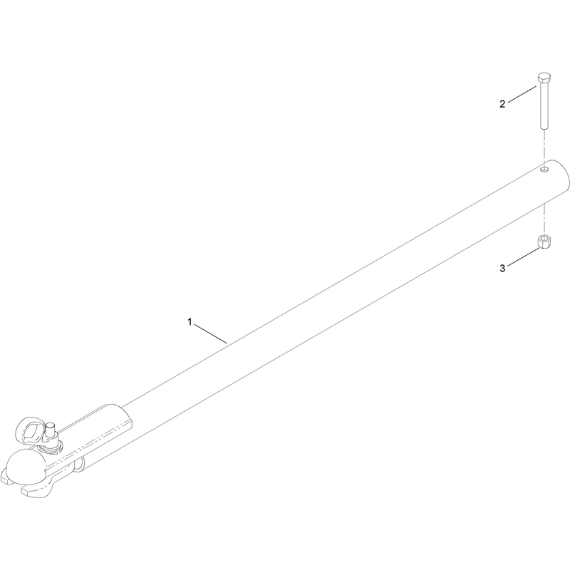 50 Inch Forged Tow Pole Hitch Assembly