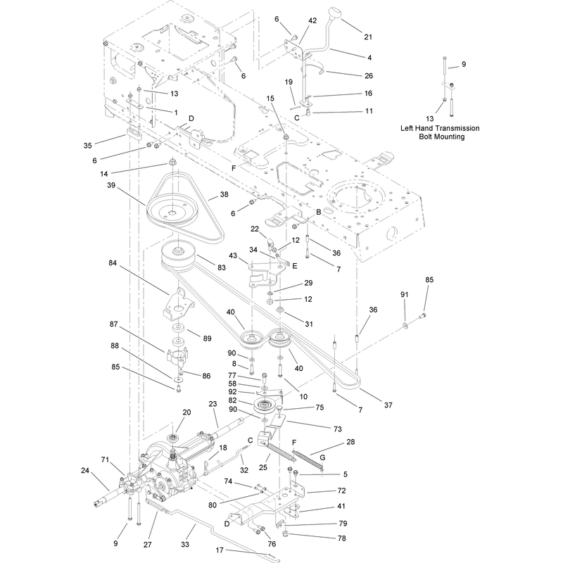 Transmission Belt and Pulley Assembly