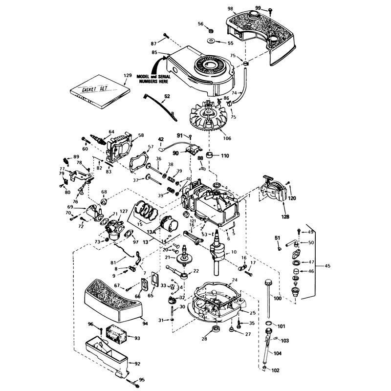 Engine Tecumseh Model No Tnt 100-10100f