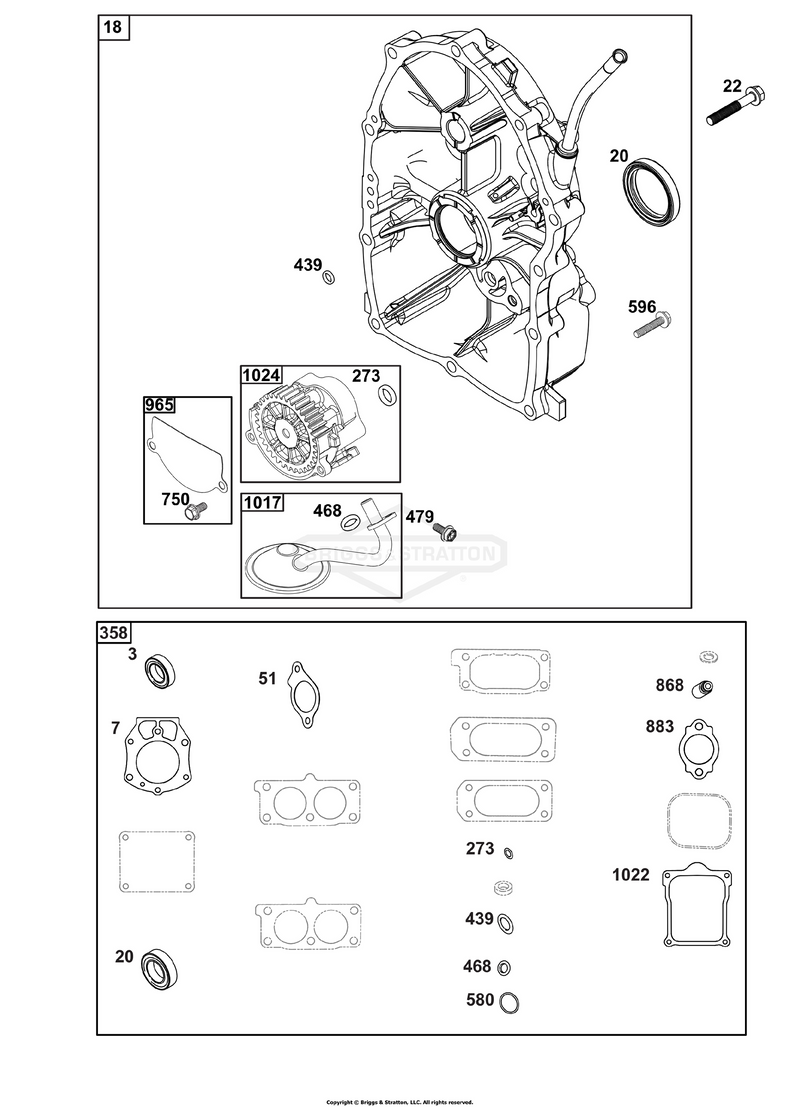 Crankcase Cover/Sump Group