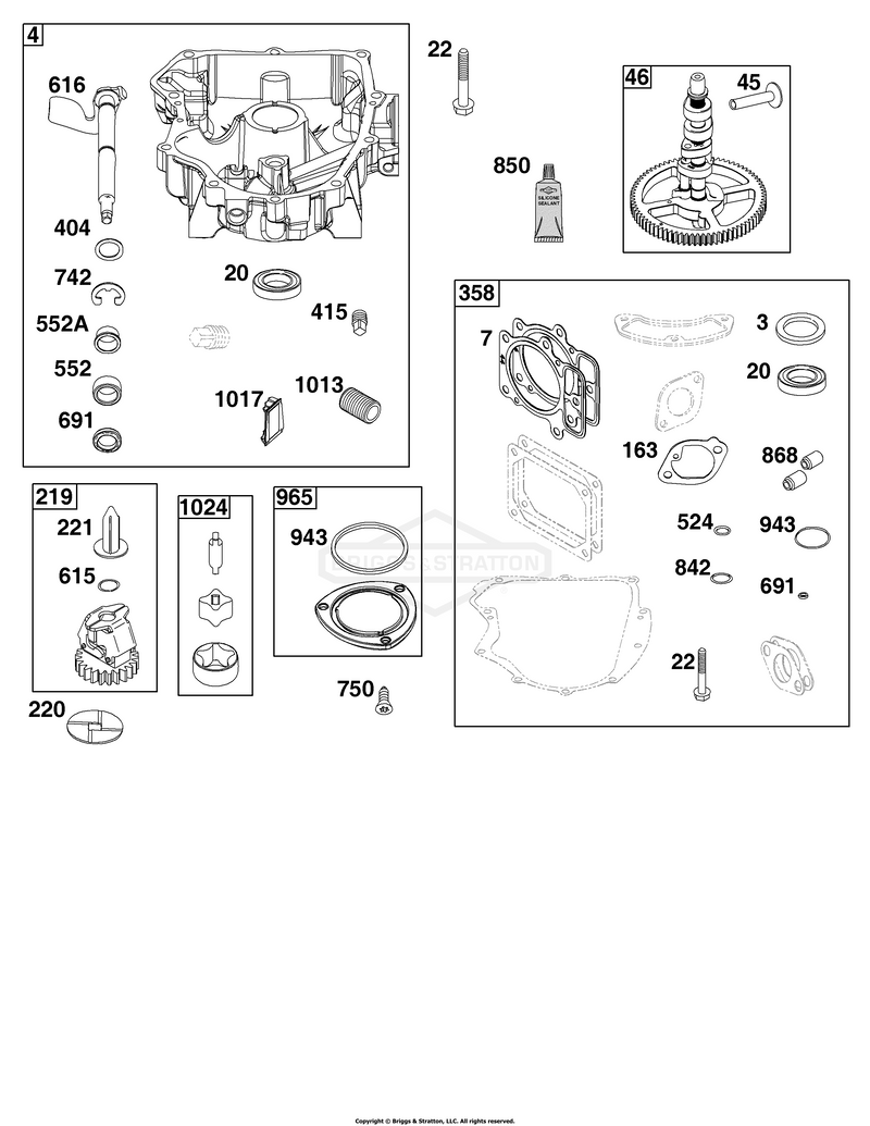 Crankcase Cover/Sump Group