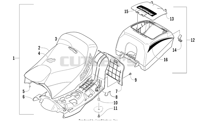 SEAT AND STORAGE BOX ASSEMBLY [80585]