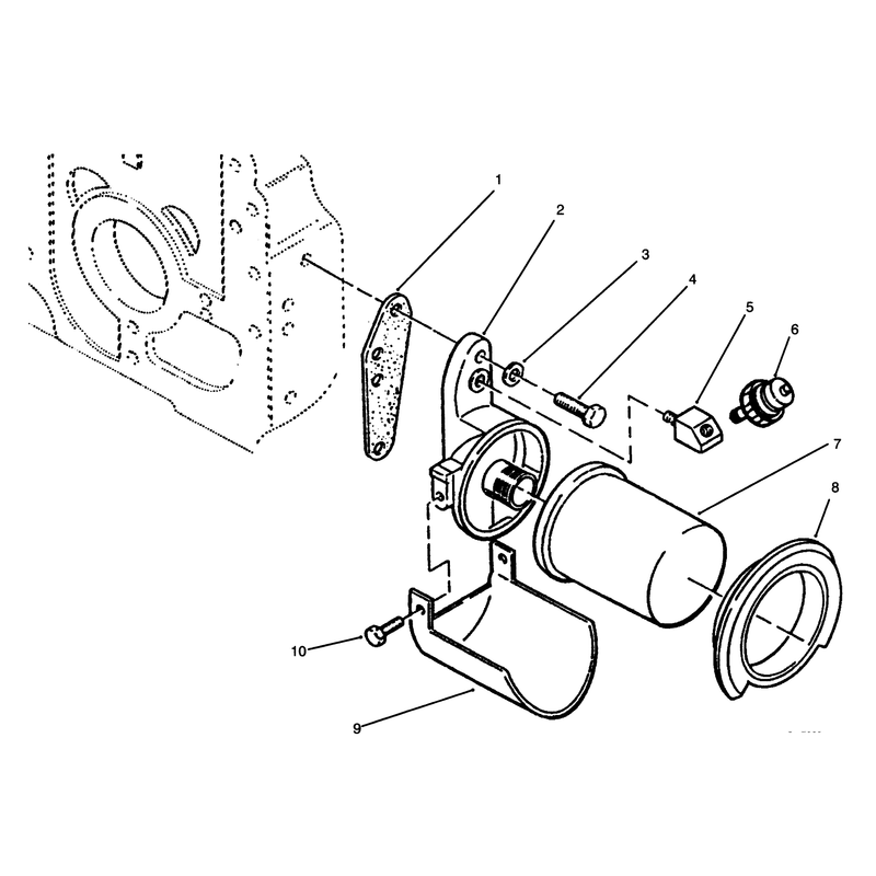Oil Filter and Low Oil Pressure Cut Off Switch