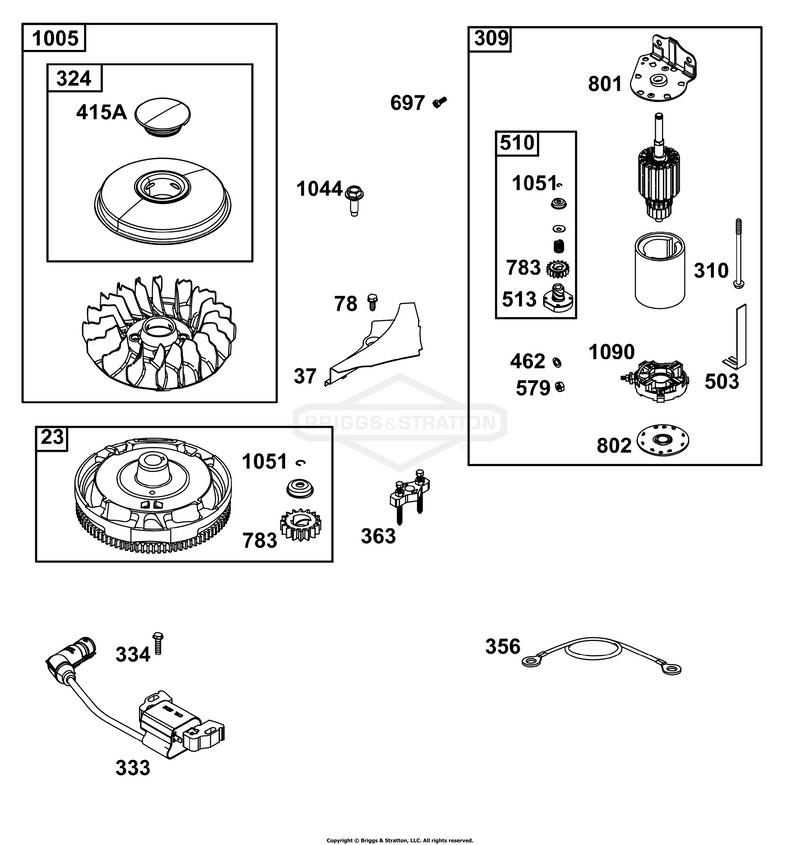 Flywheel, Ignition, and Starter Group