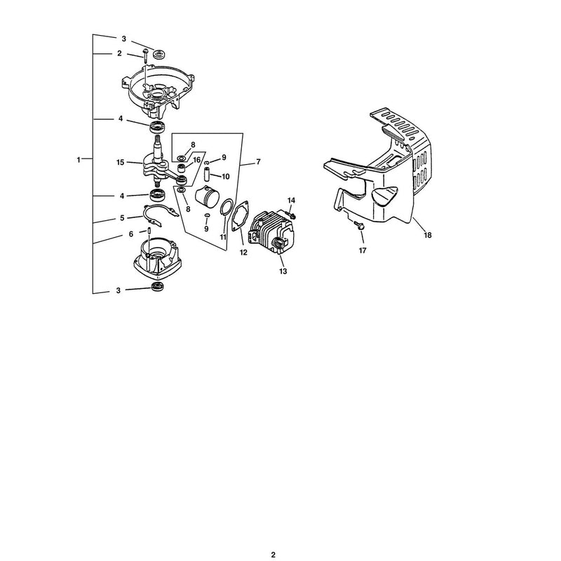ENGINE/INTERNAL, EXTERNAL, CRANKCASE, FAN HOUSING, CYLINDER COVER