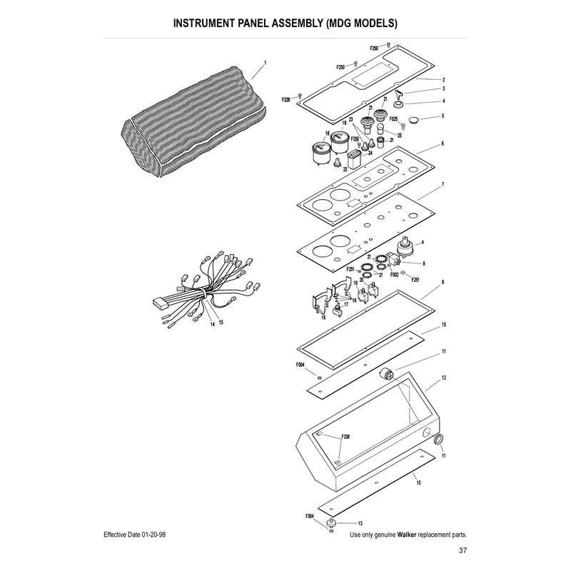 INSTRUMENT PANEL ASSEMBLY (MDG MODELS)