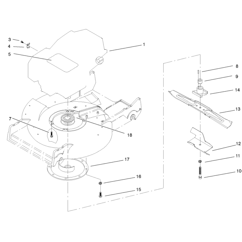 Engine and Blade Assembly