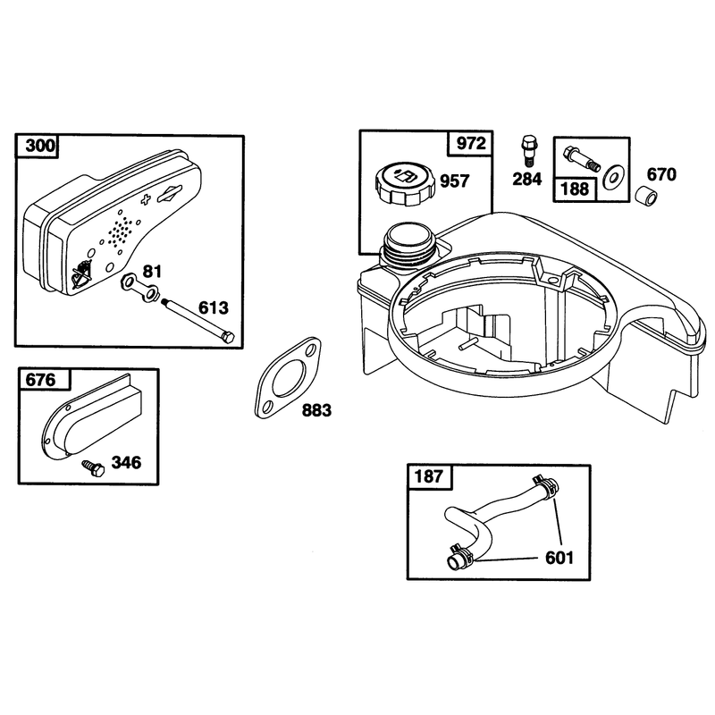 Engine Briggs and Stratton Model 128807-0658-01