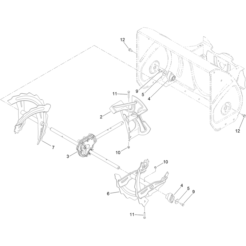 Gearbox, Auger and Impeller Assembly