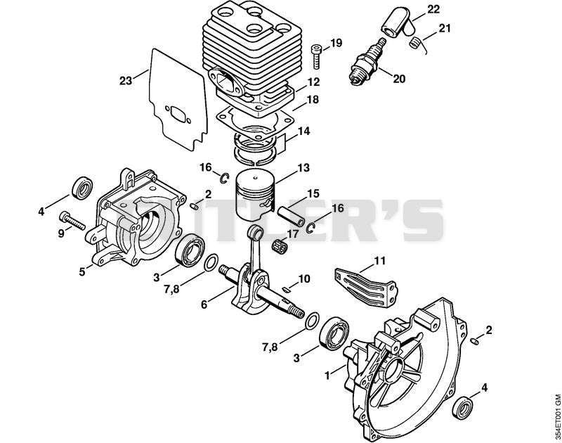 Crankcase, Cylinder