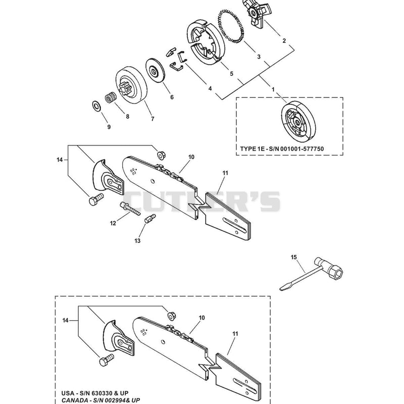 CLUTCH, CUTTING ATTACHMENT, TOOLS