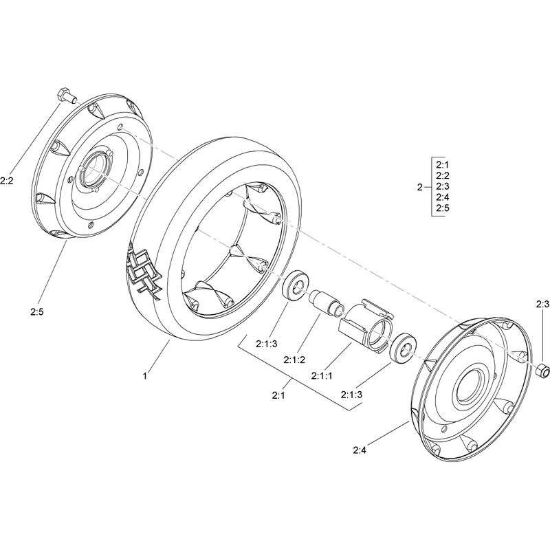 Rear Wheel Assembly No 100-2860