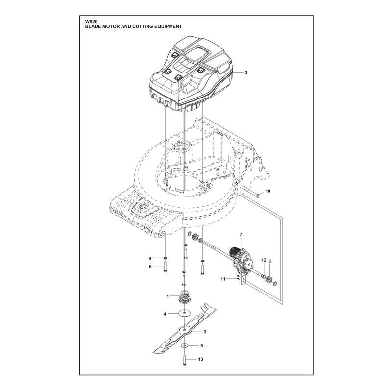 BLADE MOTOR AND CUTTING EQUIPMENT