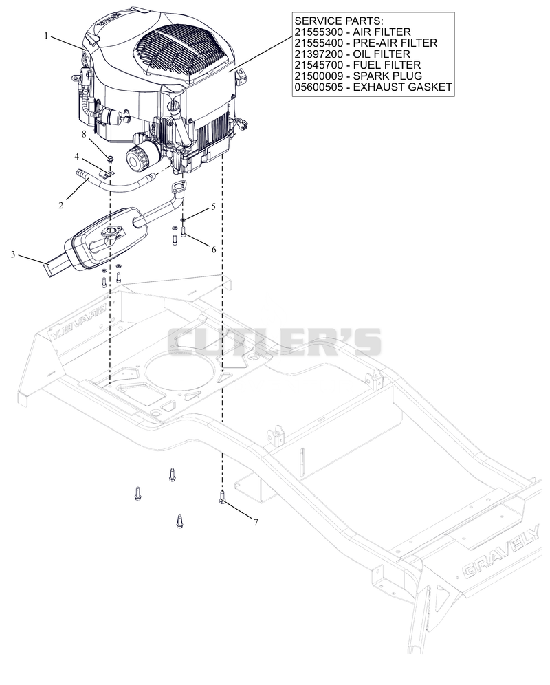 Engine - Kohler KT745